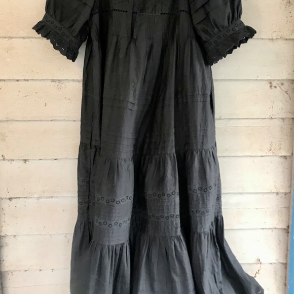 Christy Dawn Shaina Dress, black silk/cotton, M, NWT - Picture 12 of 12